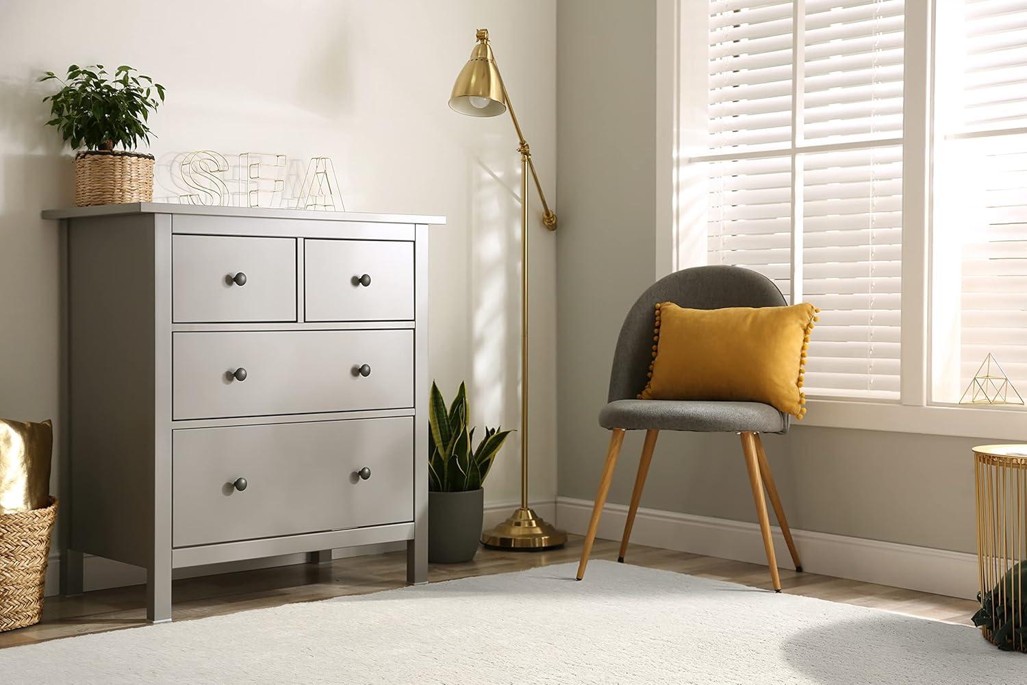 imageLeick Home 596015 Dagen Soft Shag Modern Rug Solid Beige Living Room Bedroom Area Rug Rectangle 67 x 96Cream