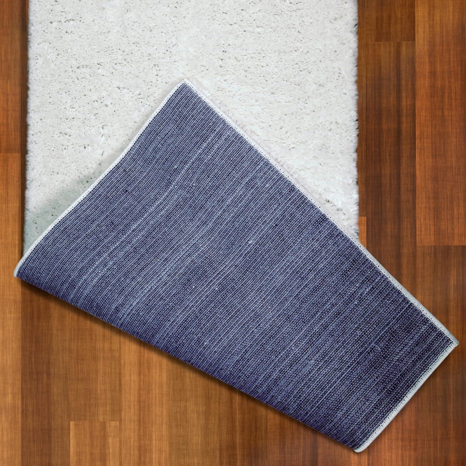 imageLeick Home 596015 Dagen Soft Shag Modern Rug Solid Beige Living Room Bedroom Area Rug Rectangle 67 x 96Cream