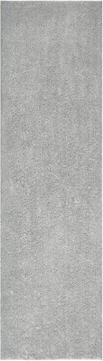 imageLeick Home 596015 Dagen Soft Shag Modern Rug Solid Beige Living Room Bedroom Area Rug Rectangle 67 x 96Grey