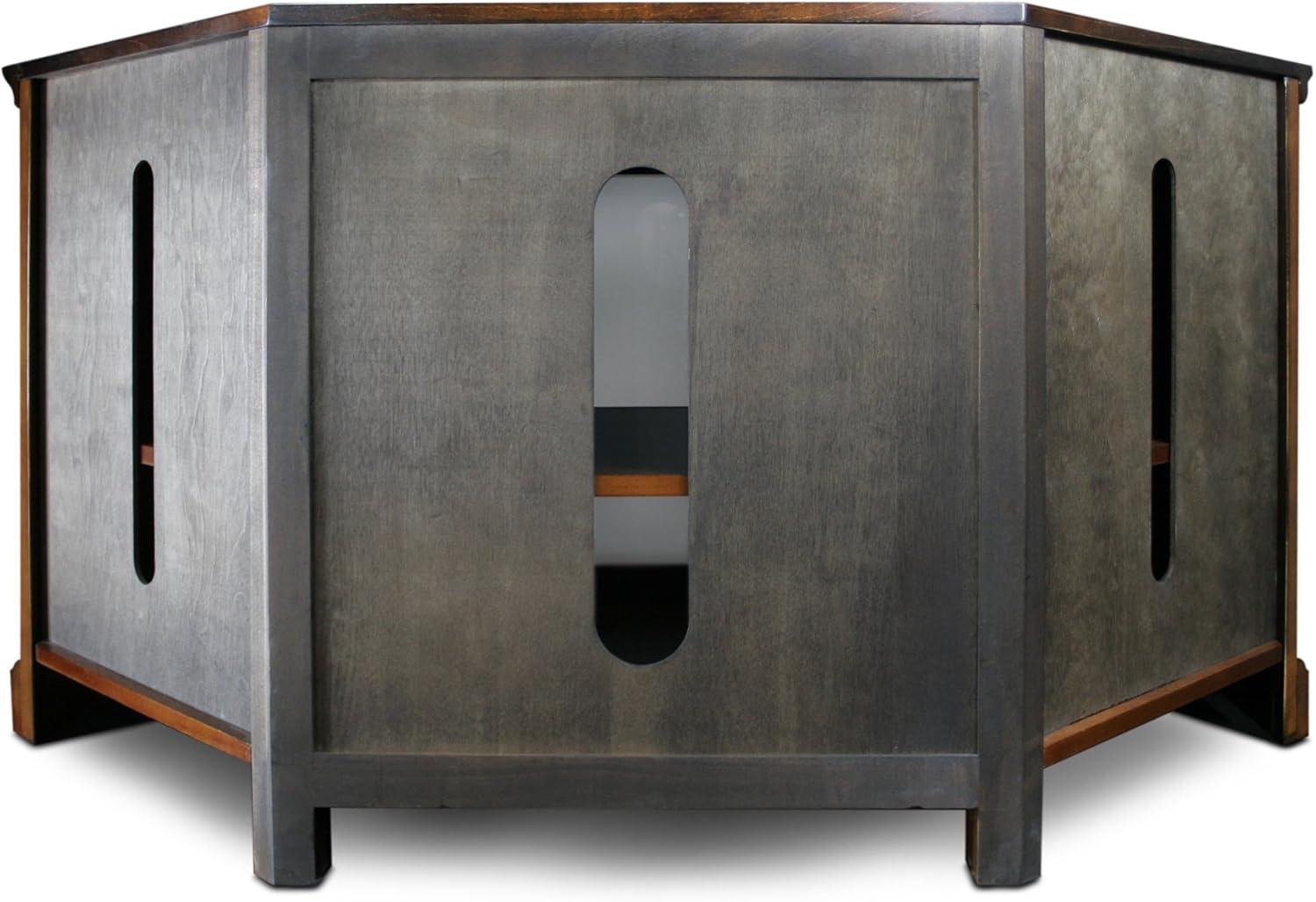 imageLeick Home 87385 Westwood Three Door Corner TV Stand For 50 TVs Brown Cherry