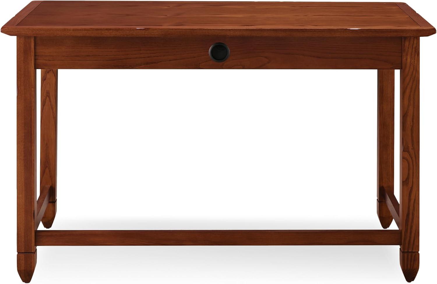 imageLeick Home 89400 Rustic Oak and Slate Laptop Desk with Drop Front Keyboard Drawer Distressed Rustic AutumnDistressed Rustic Autumn