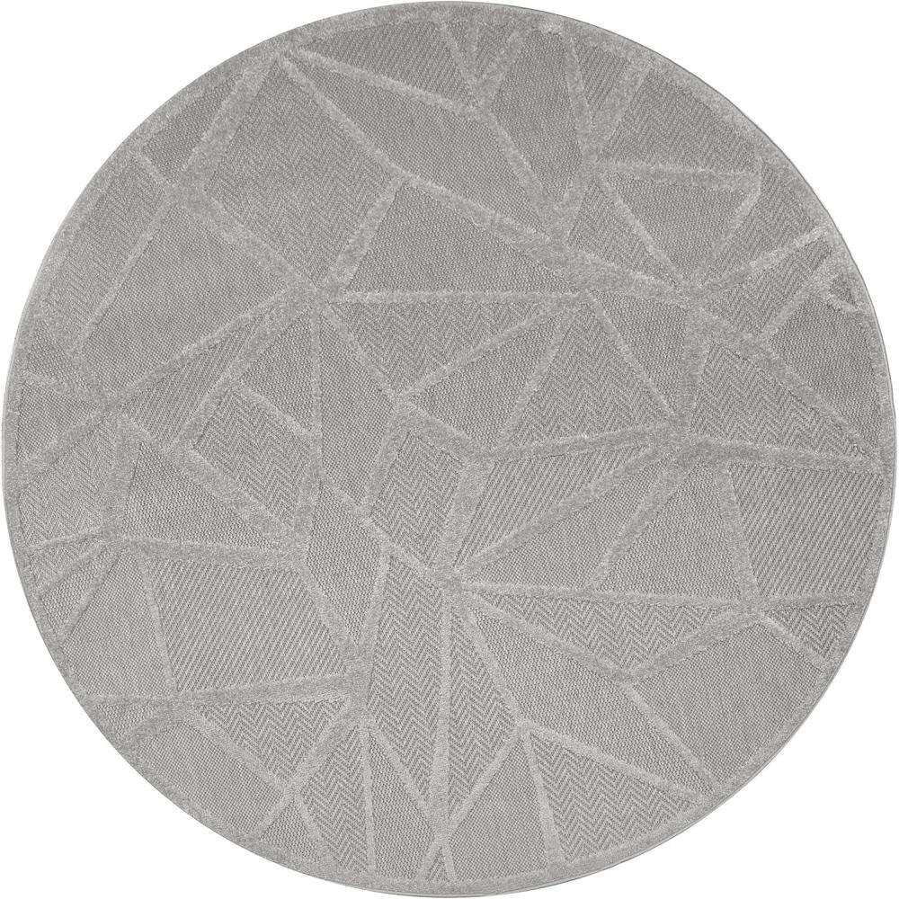 imageLeick Home 595645 Vennor Geometric Indoor Outdoor Area Rug Round 53