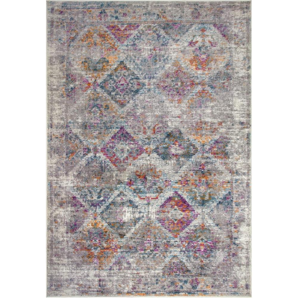 imageLeick Home 596221 Calian Vintage Multicolor Patchwork Boho Chic Faded Living Room Bedroom Area Rug Rectangle 710 x 10
