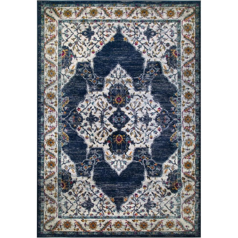 imageLeick Home 596270 Wendlyn Vintage Multicolor Medallion Boho Chic Living Room Bedroom Area Rug Rectangle 53 x 77