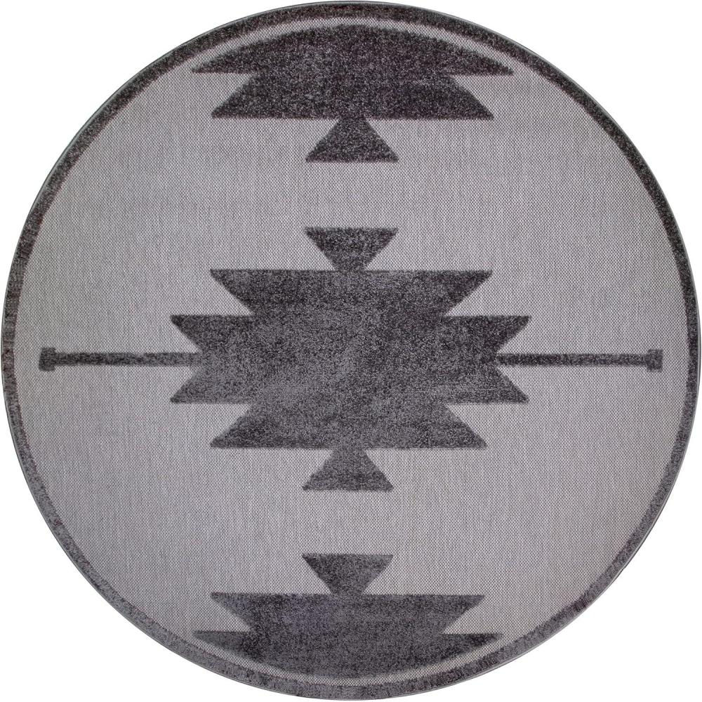 imageLeick Home 596684 Tegan Southwestern Indoor Outdoor Area Rug Round 53