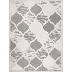 Design House Leick Home 596593 Laurus Quatrefoil Indoor Outdoor Area Rug Rectangle 6’7″x9’6″