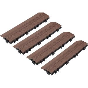 Design House Square Deck Tiles, Interlocking Wood Composite Decking, 1000lb Weight Capacity, Waterproof and UV Protected, Russet Canyon Brown, Covers 6 Square Feet, 12-Inch by 12-Inch, 6-Pack(Russet Canyon)