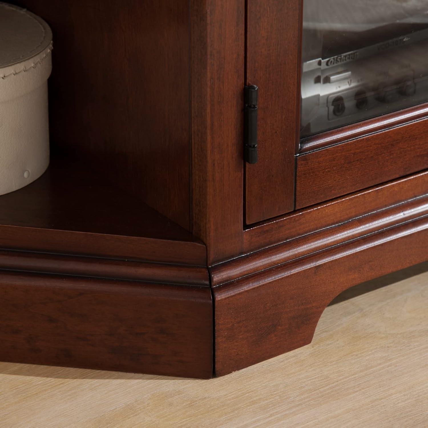 imageLeick Furniture Riley Holliday Bookshelf End Corner 50 TVs Brown Cherry
