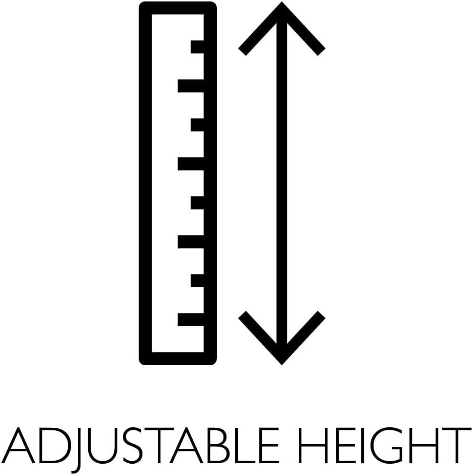 imageLeick Home 10042BL Black Adjustable Swivel Stool with Chrome Base Set of 2 Black