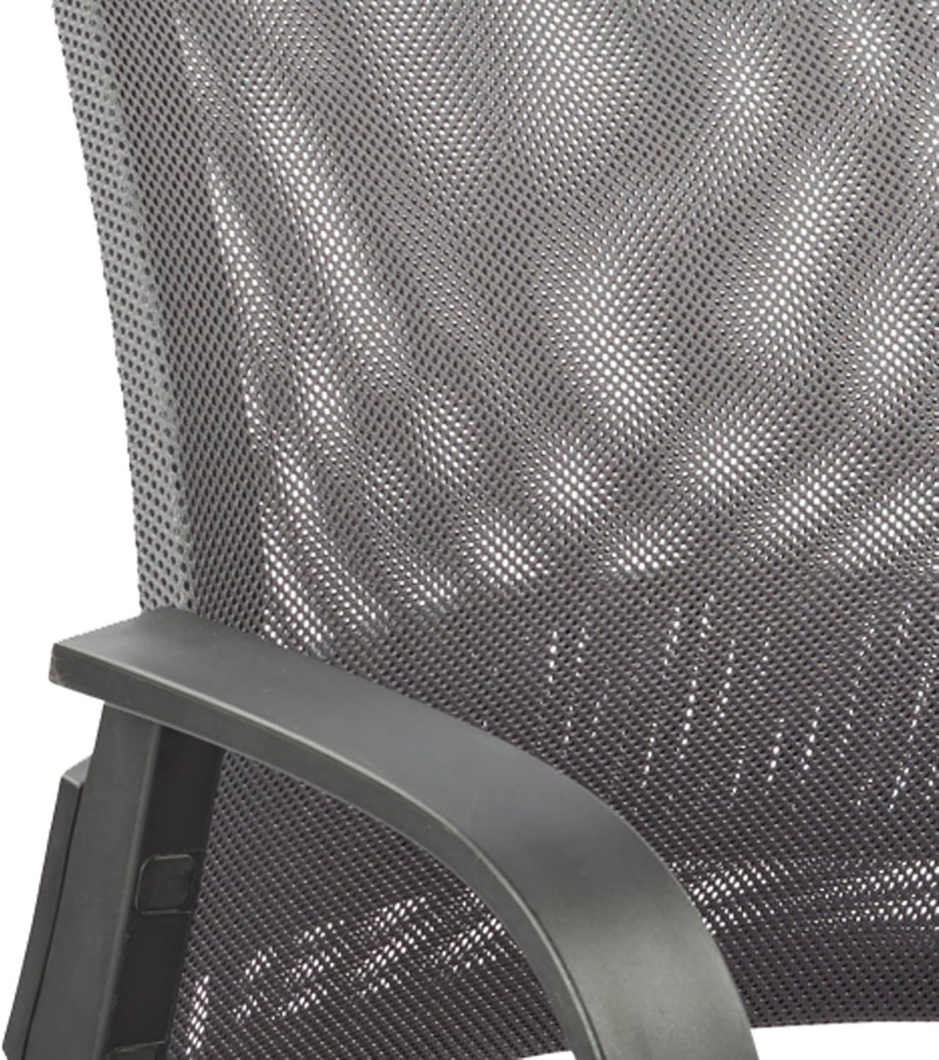 imageLeick Home 10066GR Adjustable Height Mesh Back Office Desk Chair Gray