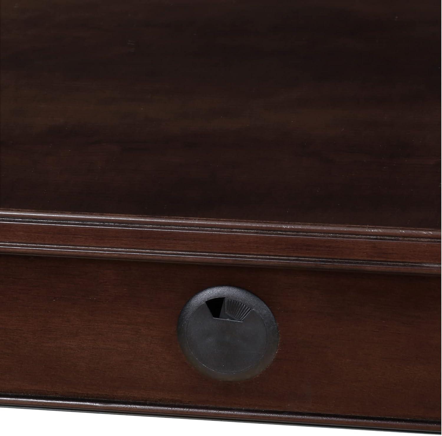 imageLeick Home 10511 Laurent Writing Desk with Drop Front Keyboard Drawer Chocolate Cherry