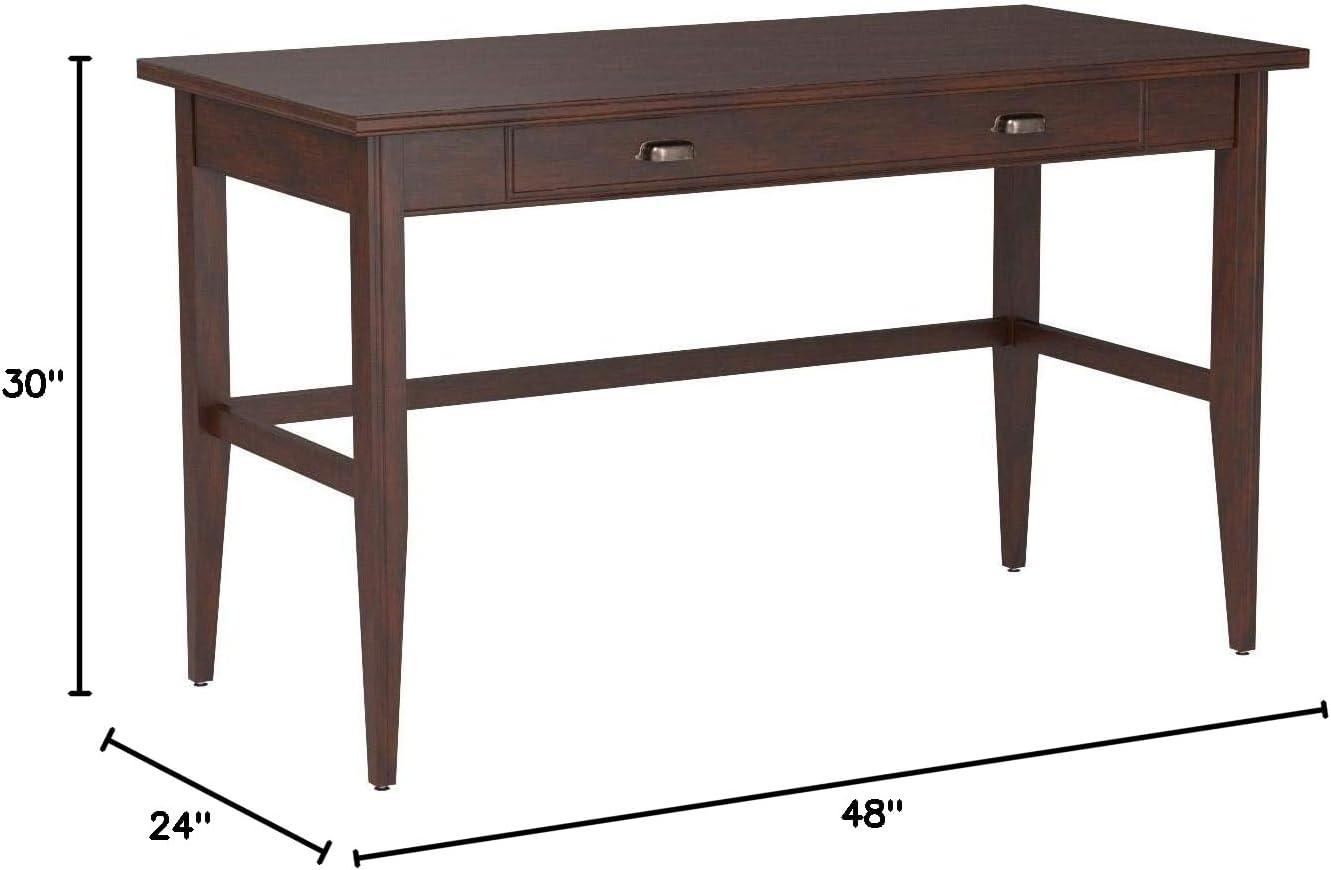 imageLeick Home 10511 Laurent Writing Desk with Drop Front Keyboard Drawer Chocolate Cherry