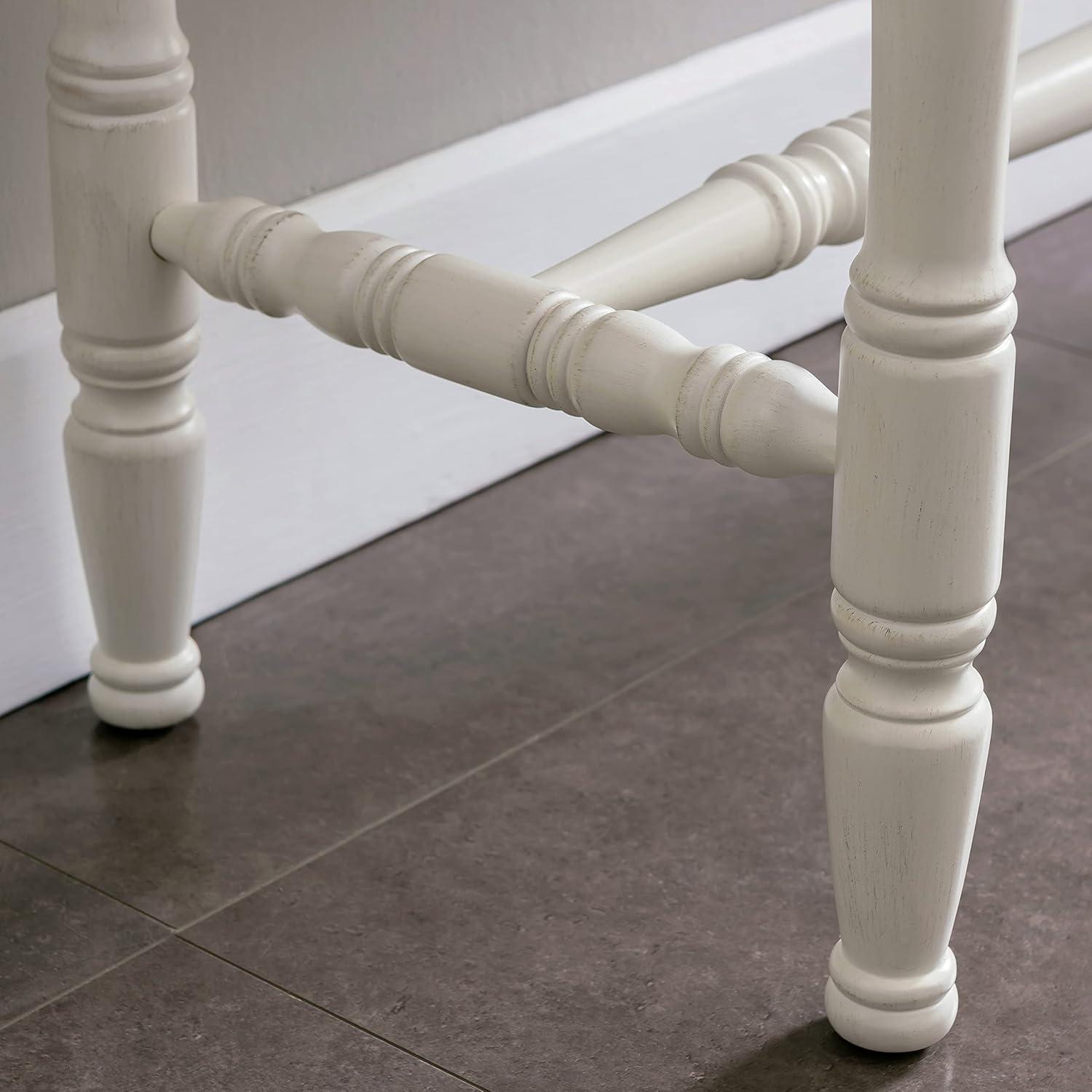 imageLeick Home 11732 Toscana Hall Console Table Dry Brushed Ecru and Soft Gray Glazed Otter