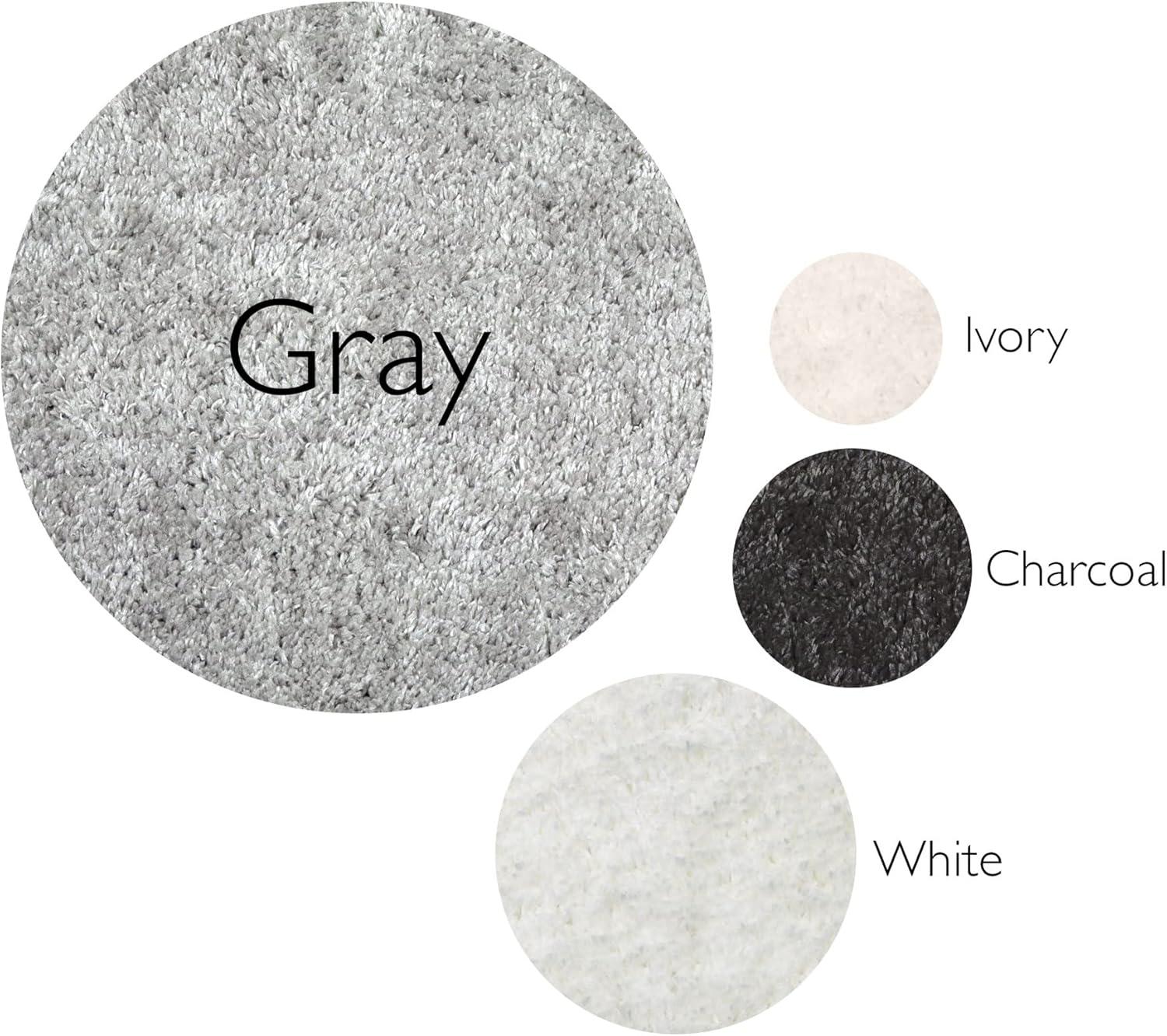 imageLeick Home 594614 Zielle Soft Shag Painterly Modern Rug Gray Living Room Bedroom Area Rug Rectangle 710 x 10