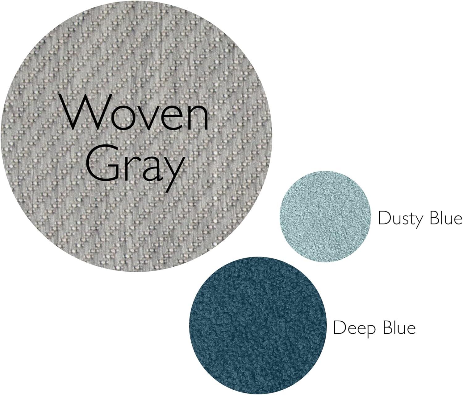 imageLeick Home 594978 Cusp Gray with Blue Moroccan Pattern Indoor Outdoor Area Rug Round 53