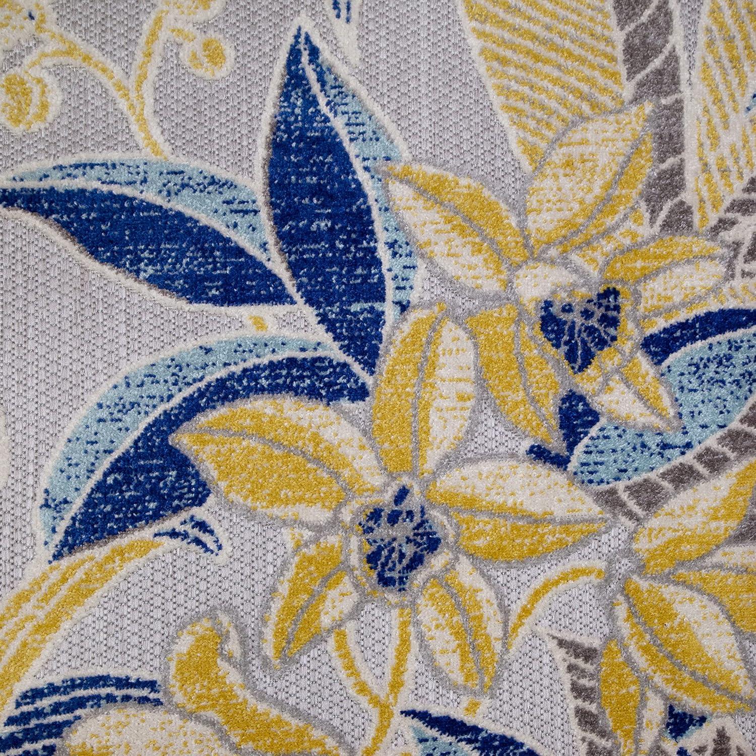 imageLeick Home 595249 Song Floral Indoor Outdoor Area Rug Rectangle 3x5
