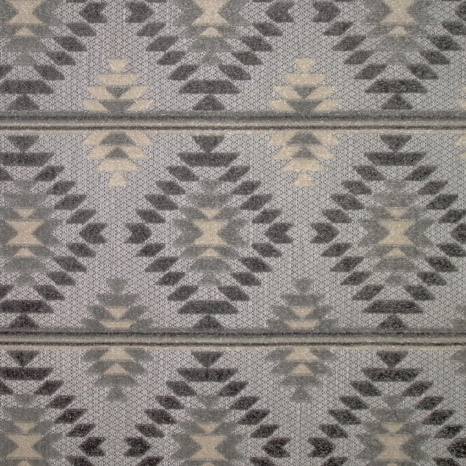 imageLeick Home 595496 Cirrido Southwestern Indoor Outdoor Area Rug Rectangle 67x96