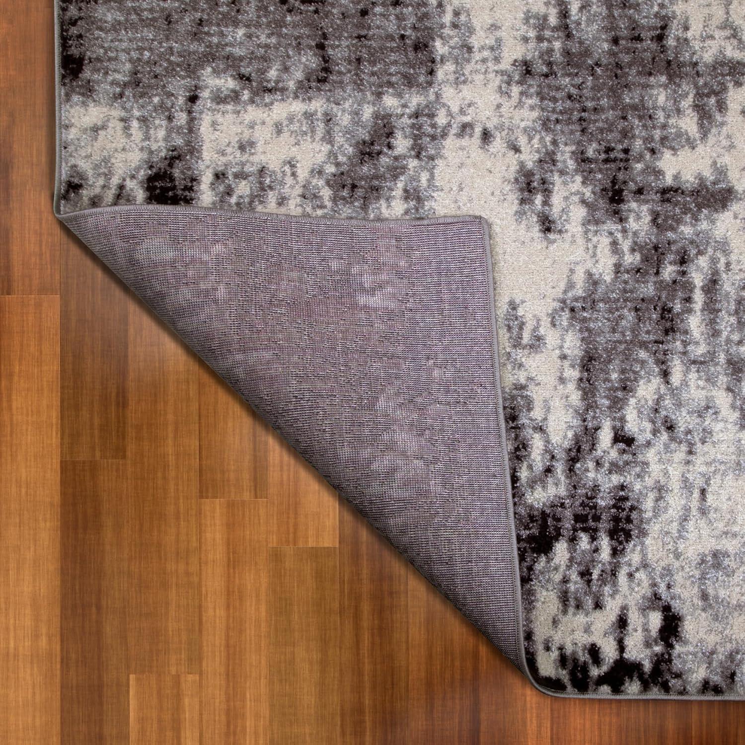 imageLeick Home 596403 Allerick Vintage Monochromatic Abstract Gray Living Room Bedroom Dining Room Area Rug Rectangle 710 x 10