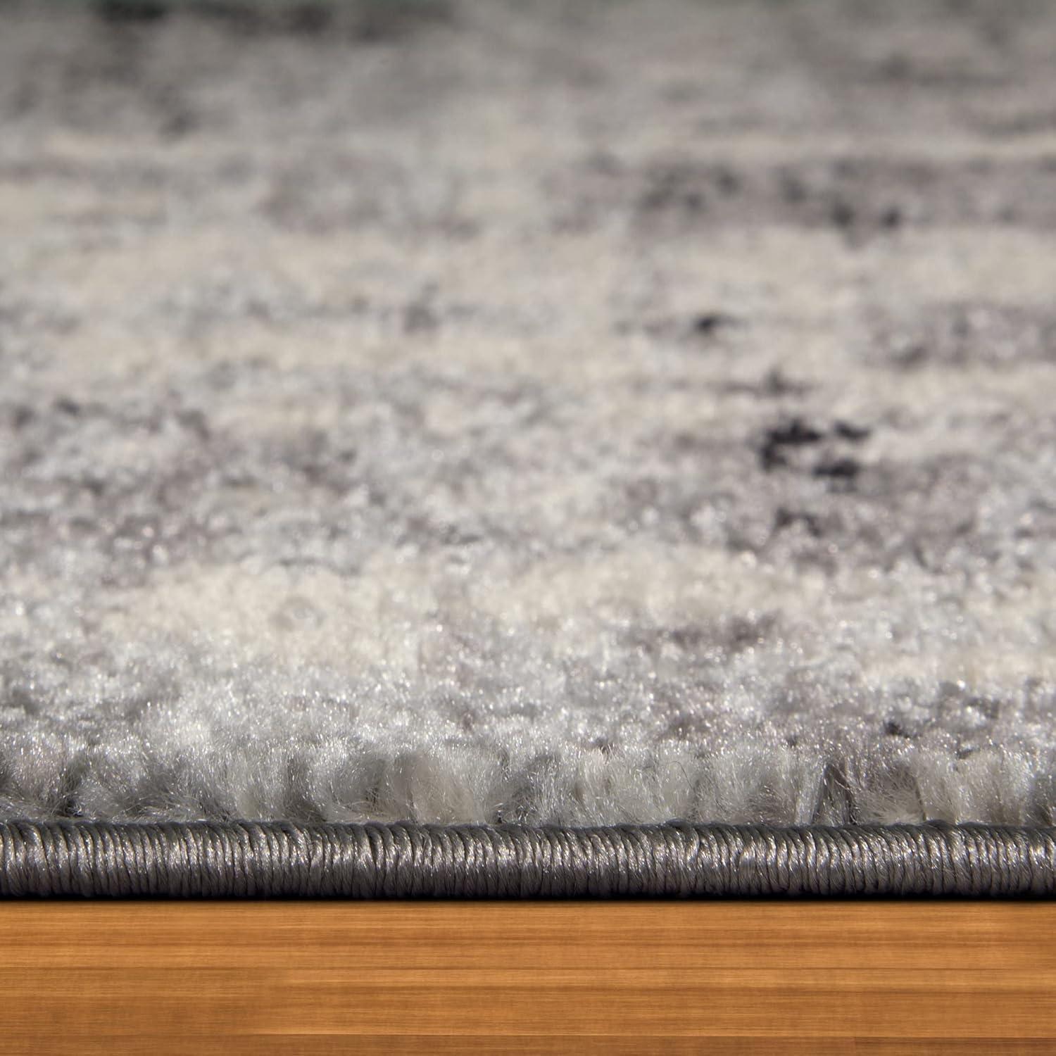 imageLeick Home 596403 Allerick Vintage Monochromatic Abstract Gray Living Room Bedroom Dining Room Area Rug Rectangle 710 x 10
