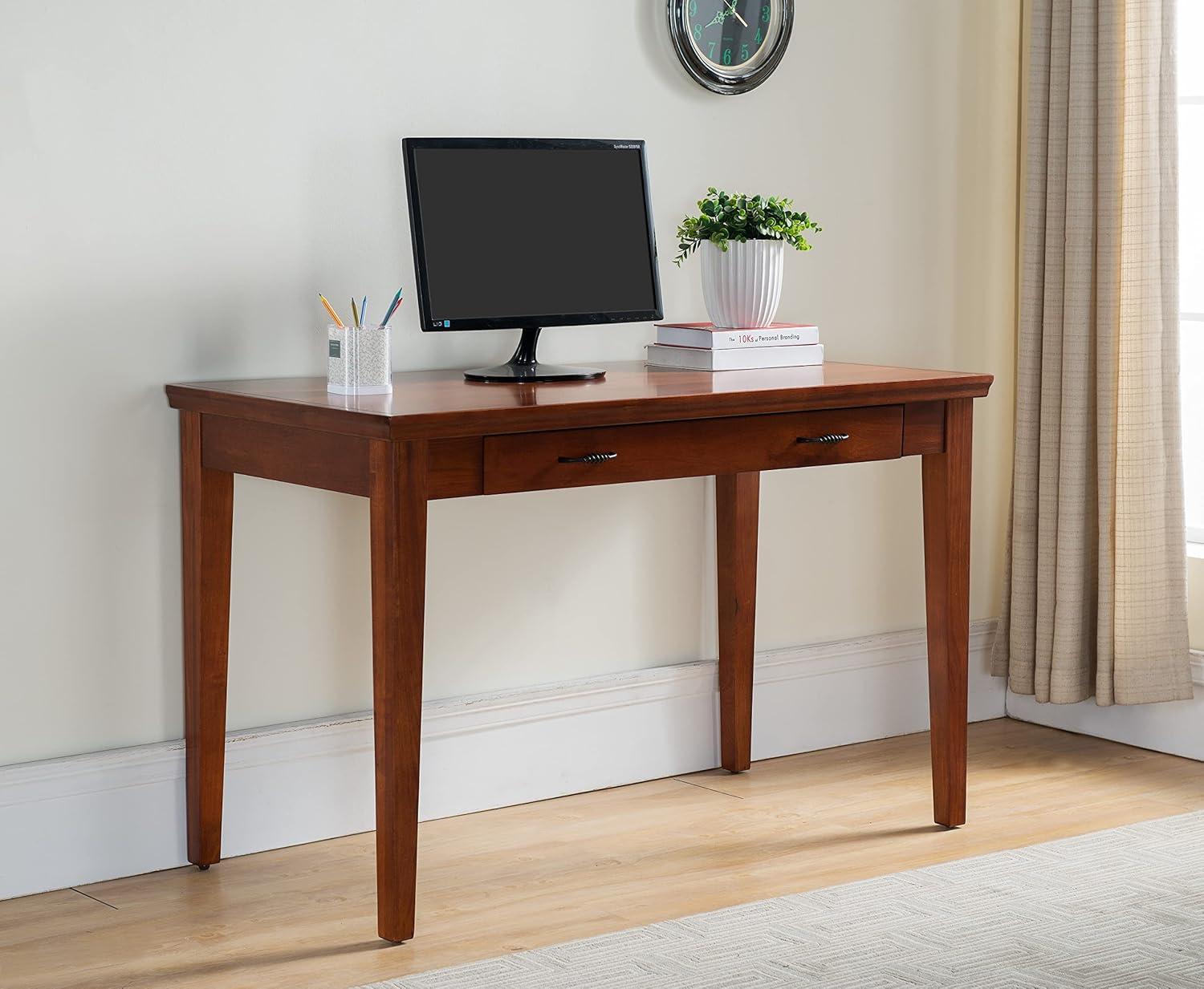 imageLeick Home 87400 Laptop Desk with Drop Front Keyboard Drawer Westwood Cherry