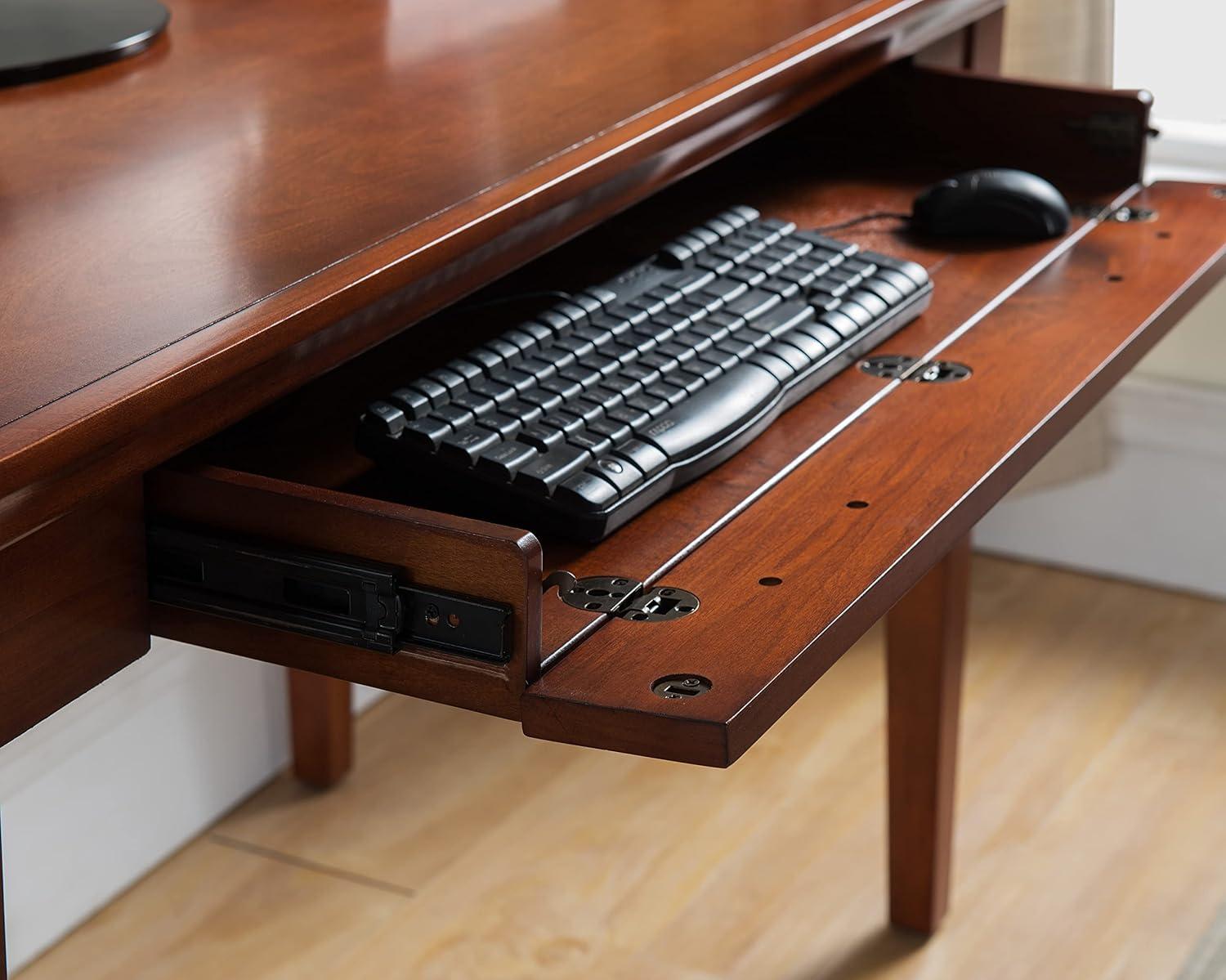 imageLeick Home 87400 Laptop Desk with Drop Front Keyboard Drawer Westwood Cherry