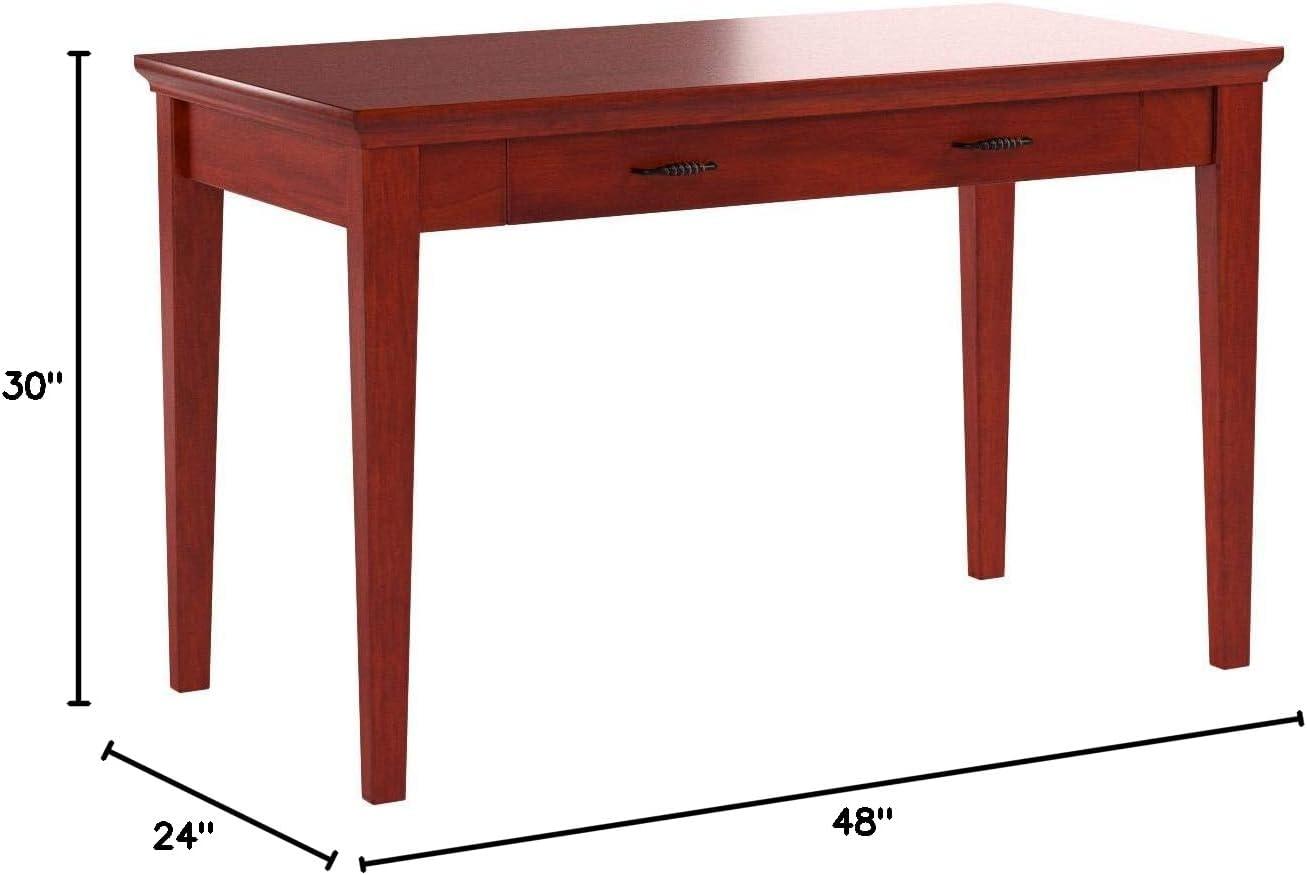 imageLeick Home 87400 Laptop Desk with Drop Front Keyboard Drawer Westwood Cherry