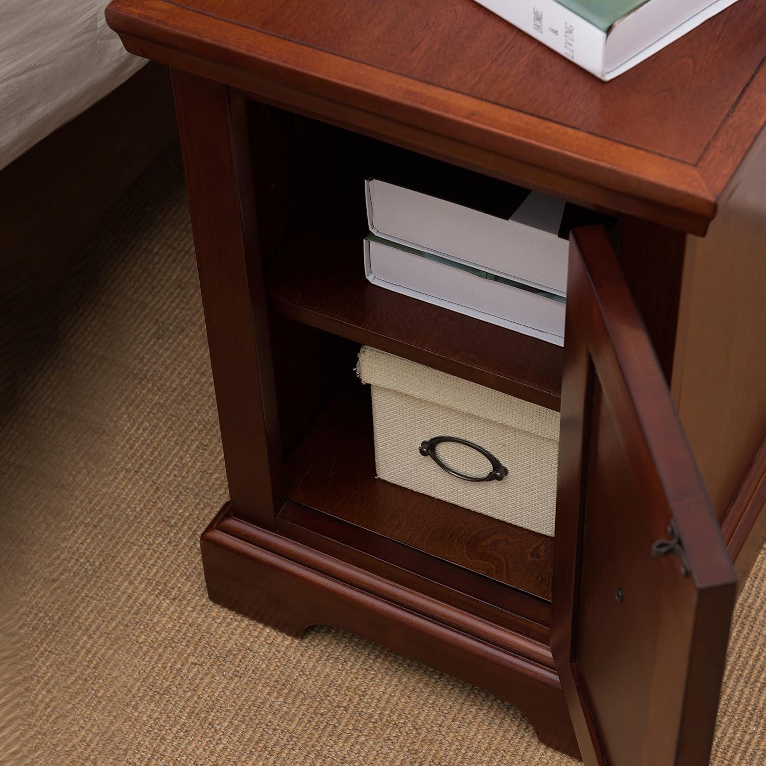 imageLeick Home 87401 Cabinet Side Table Printer Stand Westwood Cherry