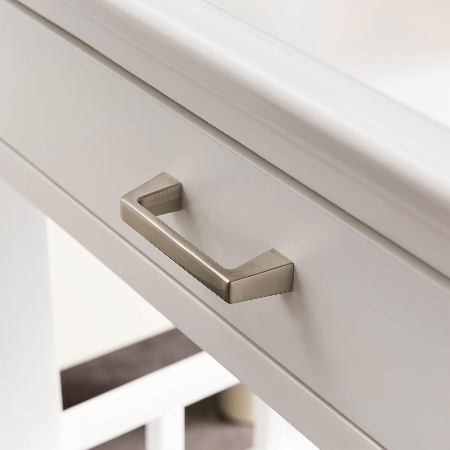 imageLeick Home 9070WT Assembled Basket Shelf One Drawer Nightstand Side Table with Top ACUSB Outlet White