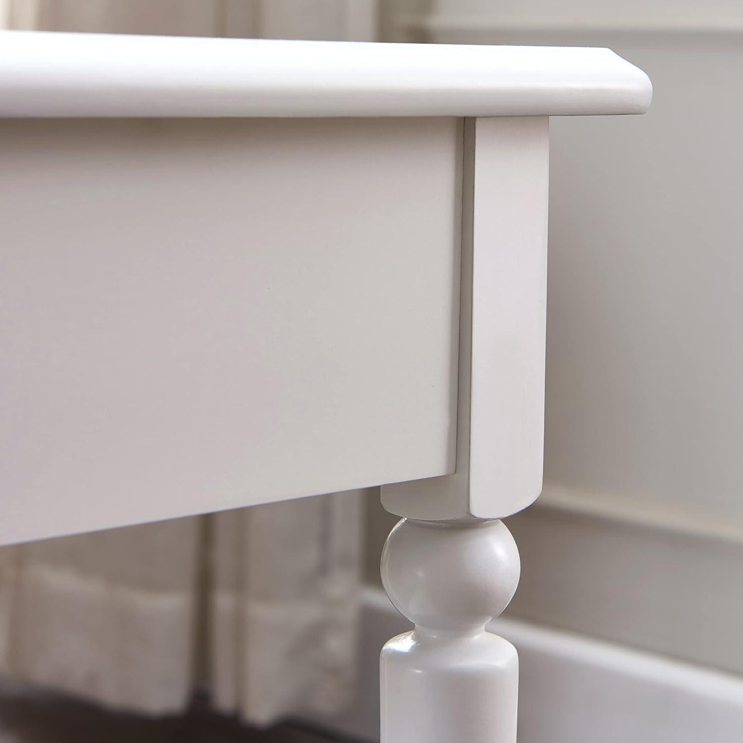 imageLeick Home Coastal Notions Wedge Table Orchid White