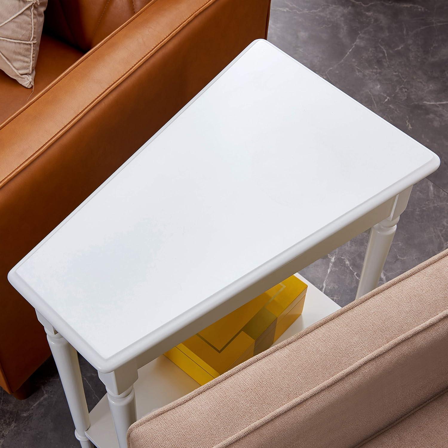imageLeick Home Coastal Notions Wedge Table Orchid White