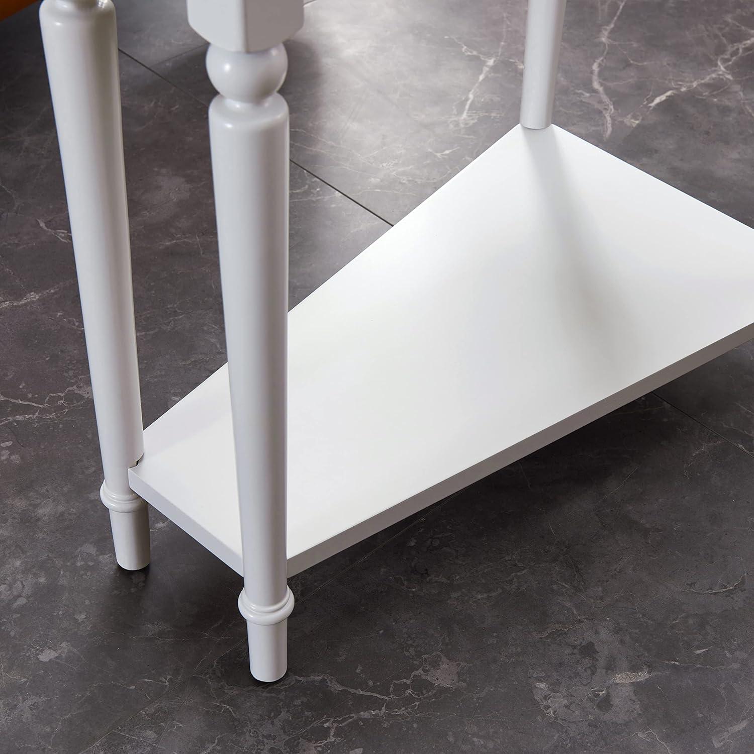 imageLeick Home Coastal Notions Wedge Table Orchid White