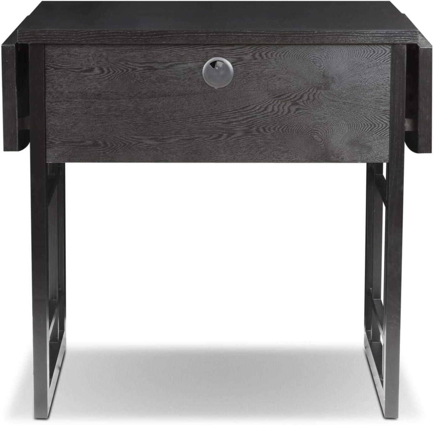 imageLeick Home Cottage White Turned leg Laptop Desk with Center Drawer WhiteMission Oak