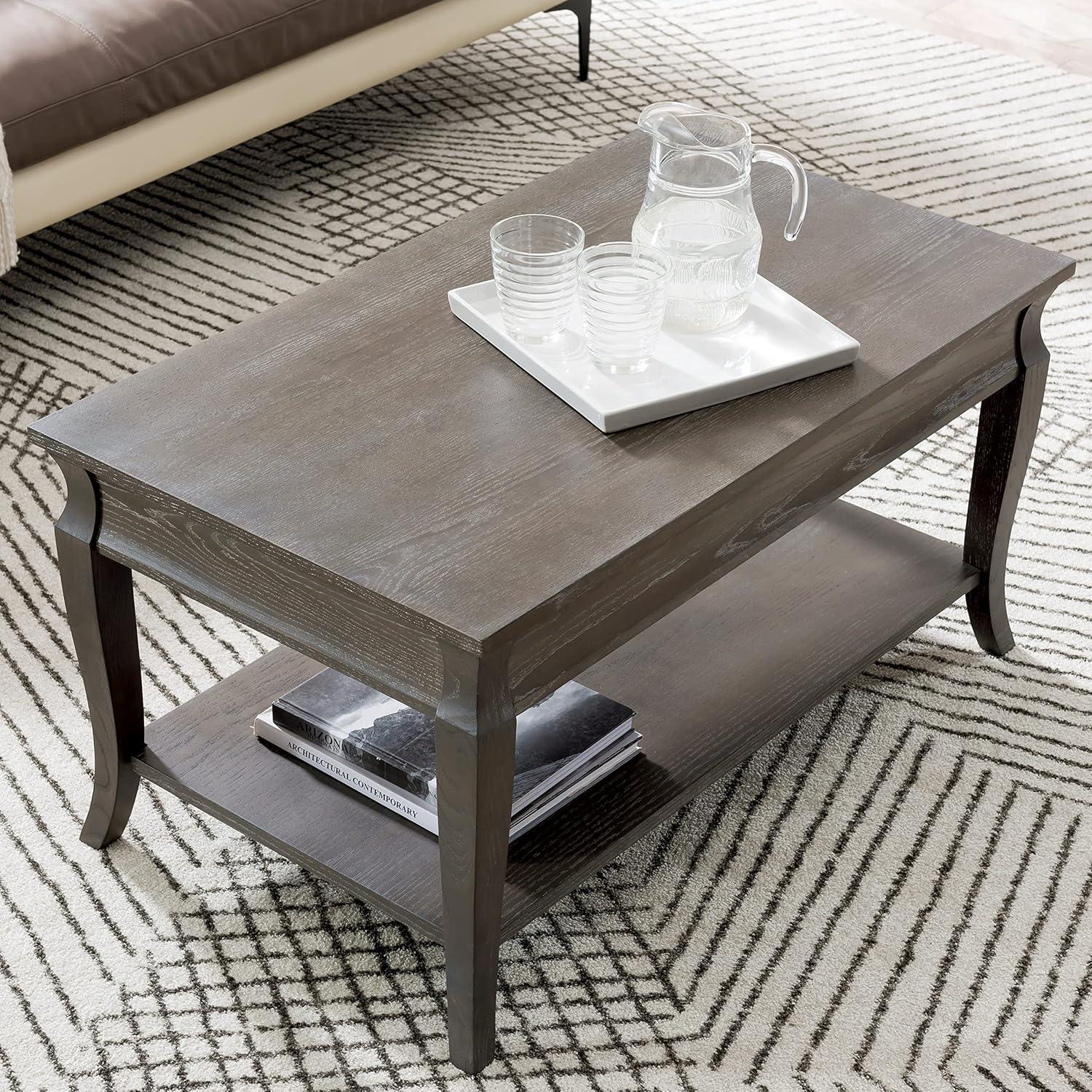 imageLeick Home Luna CondoApartment Coffee Table Gray WashGray Wash