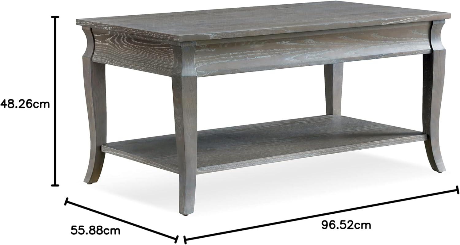 imageLeick Home Luna CondoApartment Coffee Table Gray WashGray Wash