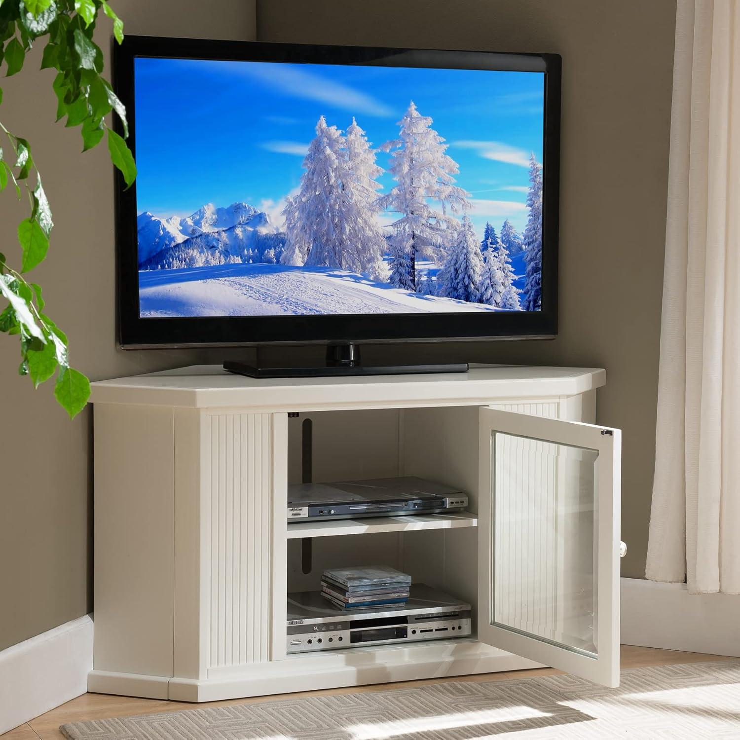 imageLeick Home Riley Holliday Corner 50 TVs 46 inches White