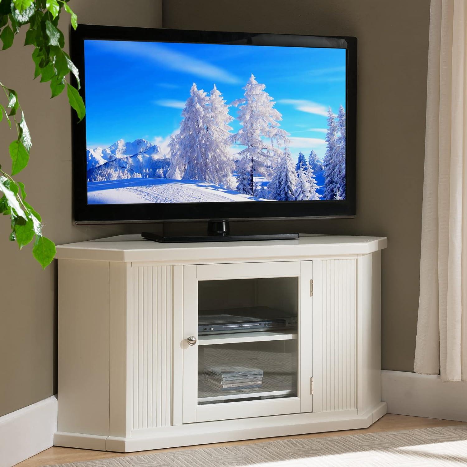 imageLeick Home Riley Holliday Corner 50 TVs 46 inches White
