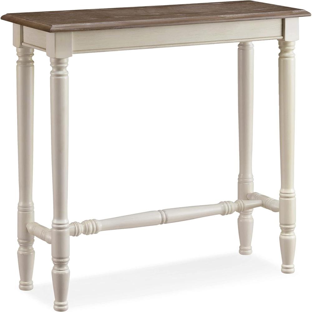 imageLeick Home 11732 Toscana Hall Console Table Dry Brushed Ecru and Soft Gray Glazed Otter