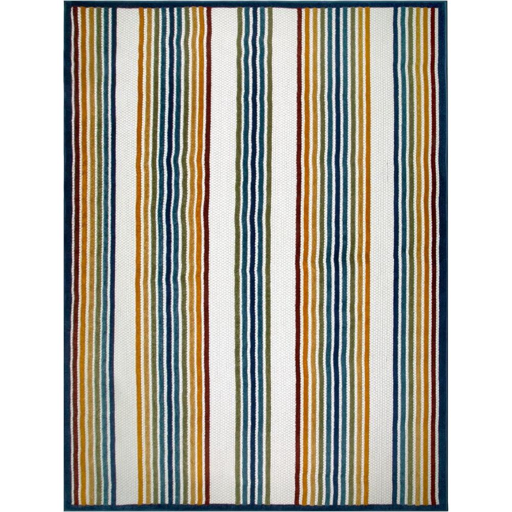 imageLeick Home 595157 Blithe Colorful Line Indoor Outdoor Area Rug Rectangle 710x10