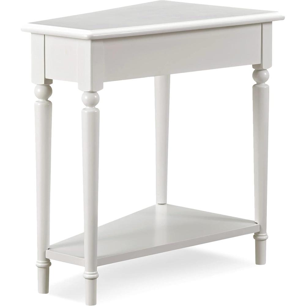 imageLeick Home Coastal Notions Wedge Table Orchid White