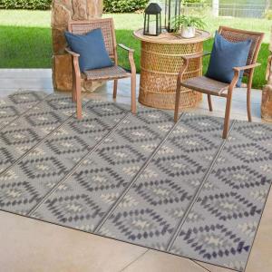 Leick Home 595470 Cirrido Southwestern Indoor Outdoor Area Rug Rectangle 5’3″x7′