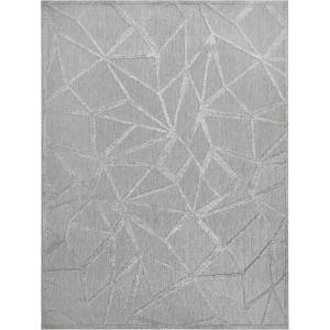 Leick Home 595595 Vennor Geometric Indoor Outdoor Area Rug Rectangle 3’x5′