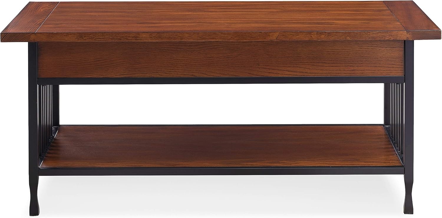 image:imageLeick Home Laurent Coffee Table 39 Chocolate CherryMission Oak Matte Black