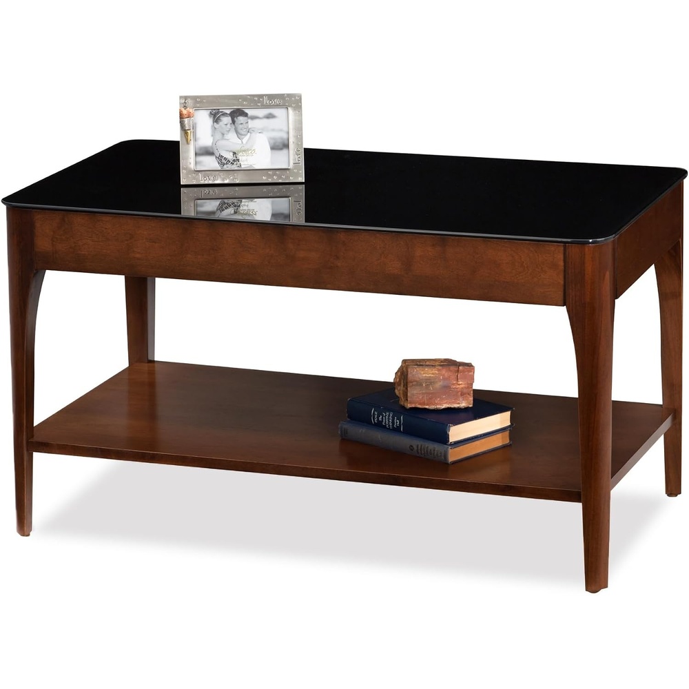 image:imageLeick Home Laurent Coffee Table 39 Chocolate CherryChestnut Black