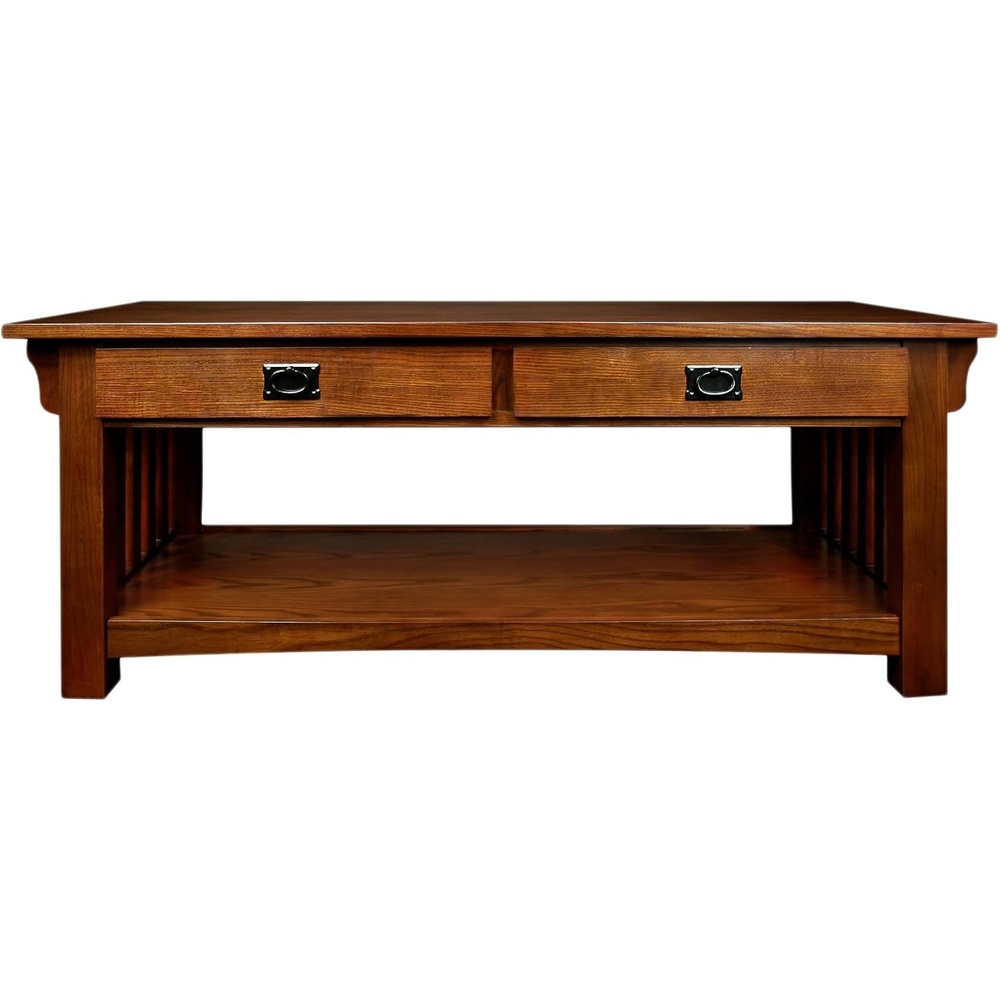 image:imageLeick Home Laurent Coffee Table 39 Chocolate CherryMedium Oak  Blackened